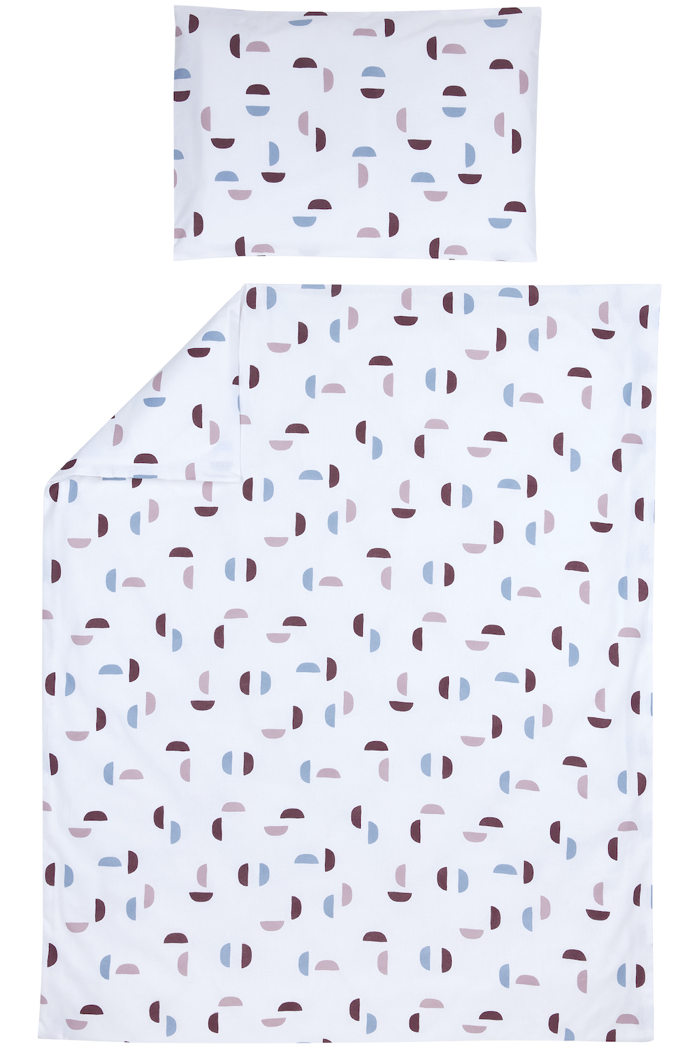 Dekbedovertrek ledikant Shapes - lilac - 100x135cm