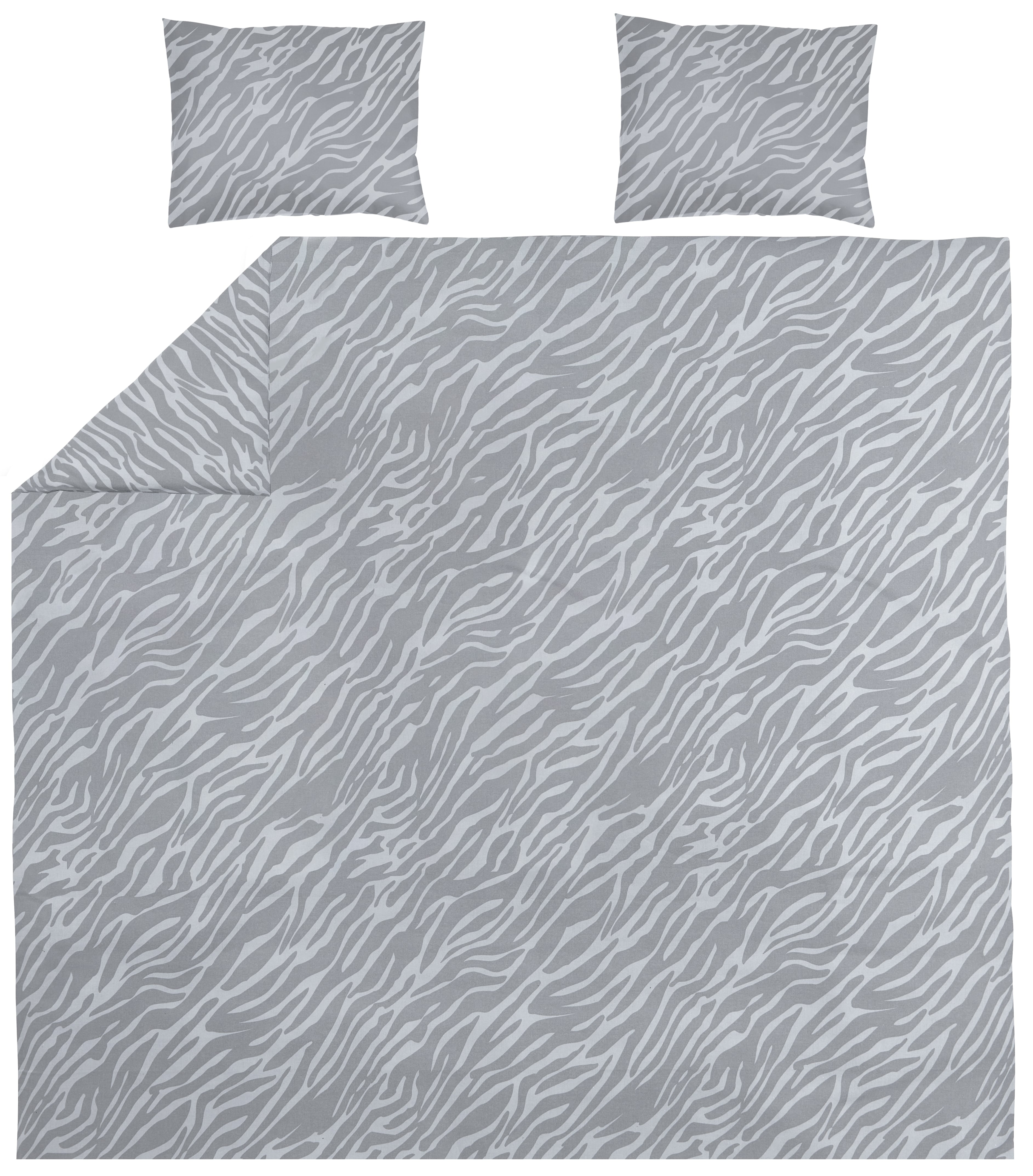 Dekbedovertrek 2-persoons Zebra Grey (240x200/220cm)