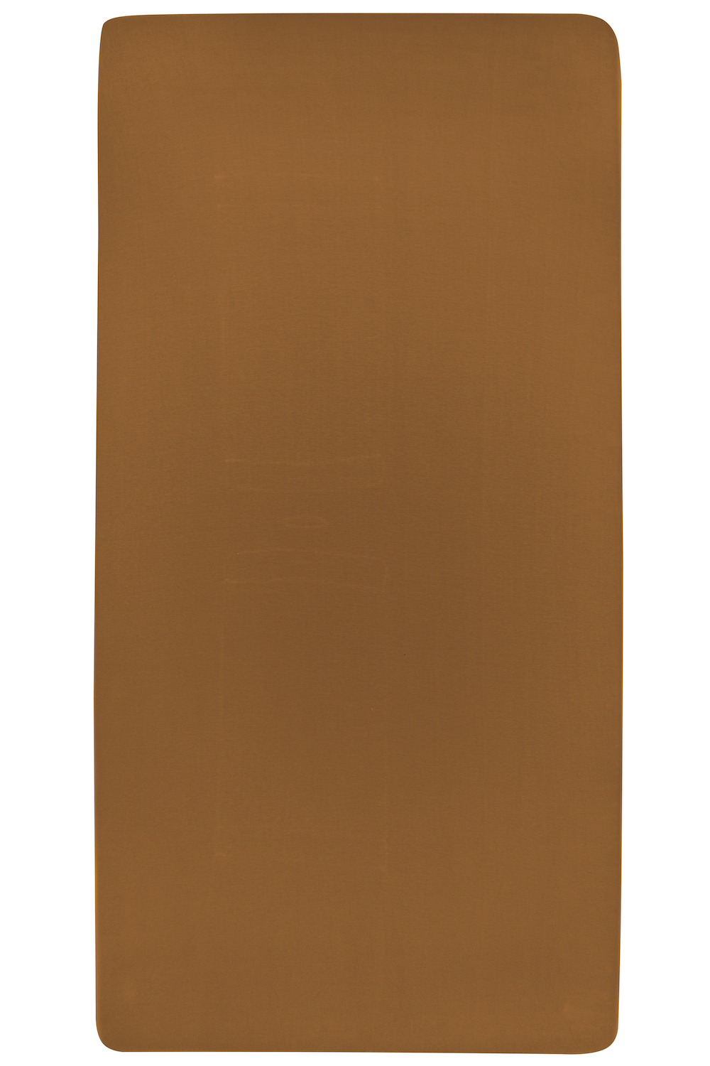 Hoeslaken eenpersoonsbed Uni - camel - 80x210/220cm