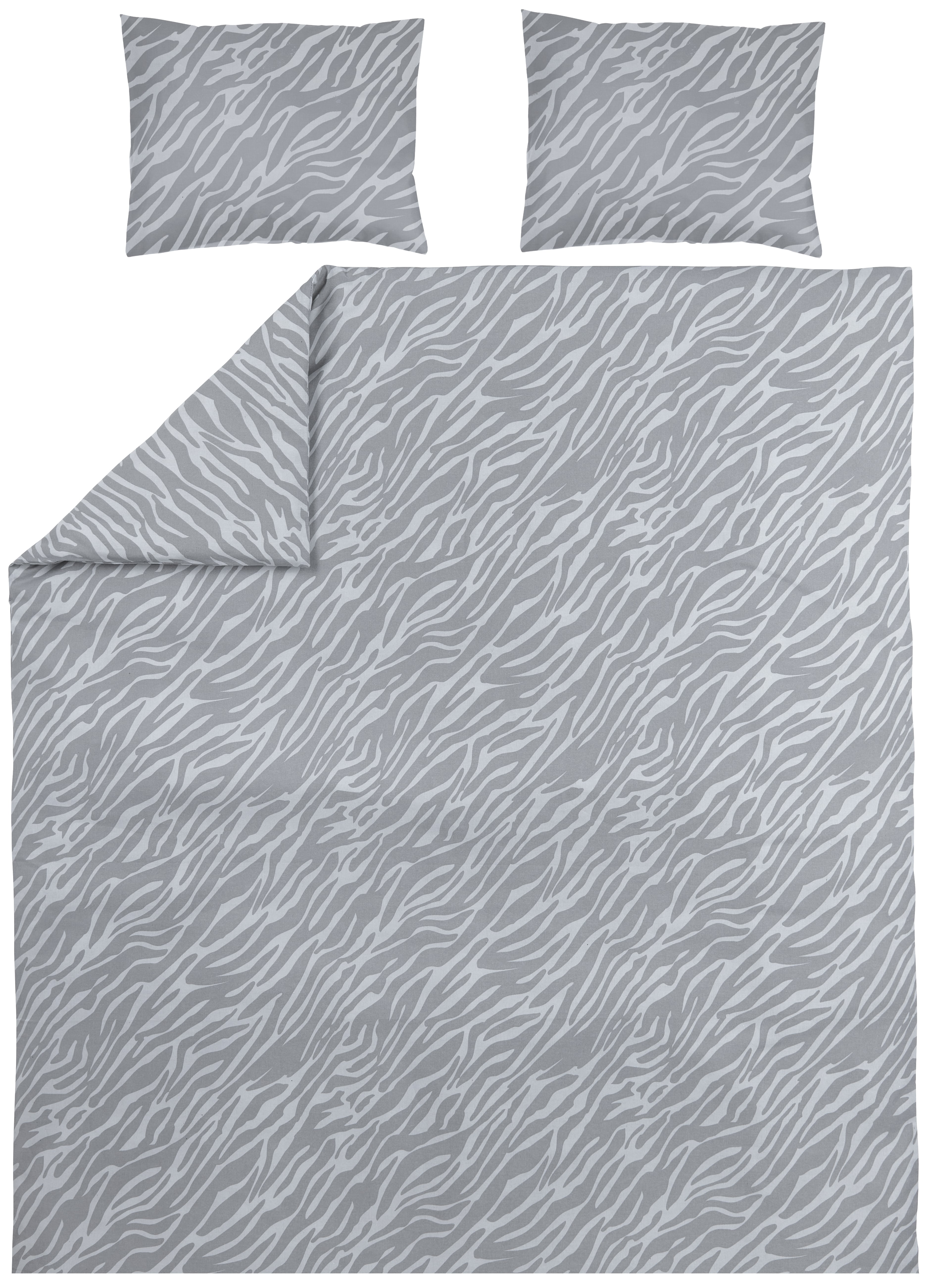 Dekbedovertrek 2-persoons Zebra Grey (200x200/220cm)