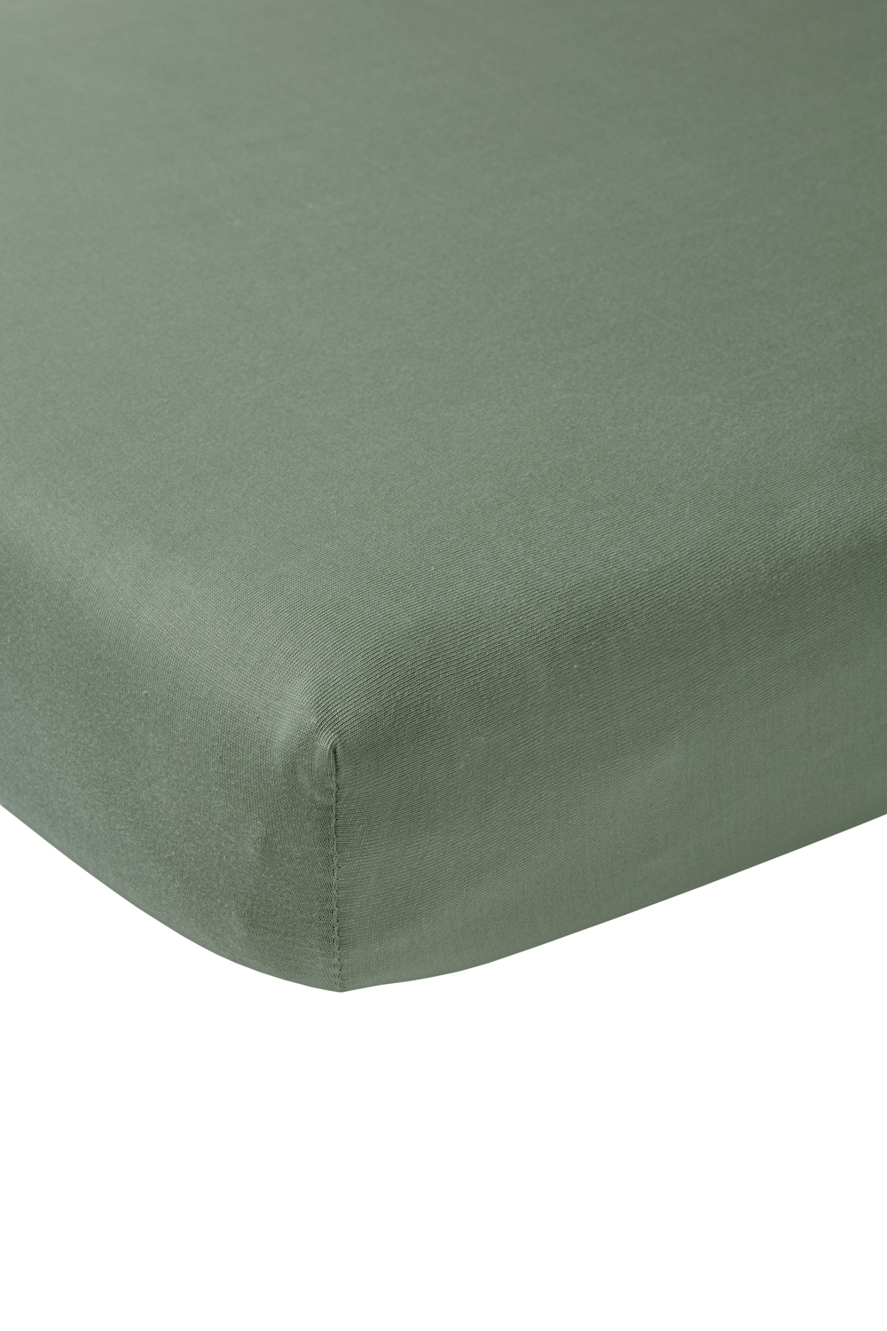 Hoeslaken juniorbed jersey Uni - forest green - 70x140/150cm
