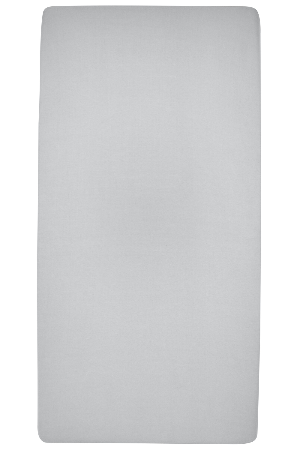 Hoeslaken tweepersoons Uni - light grey - 160x200cm