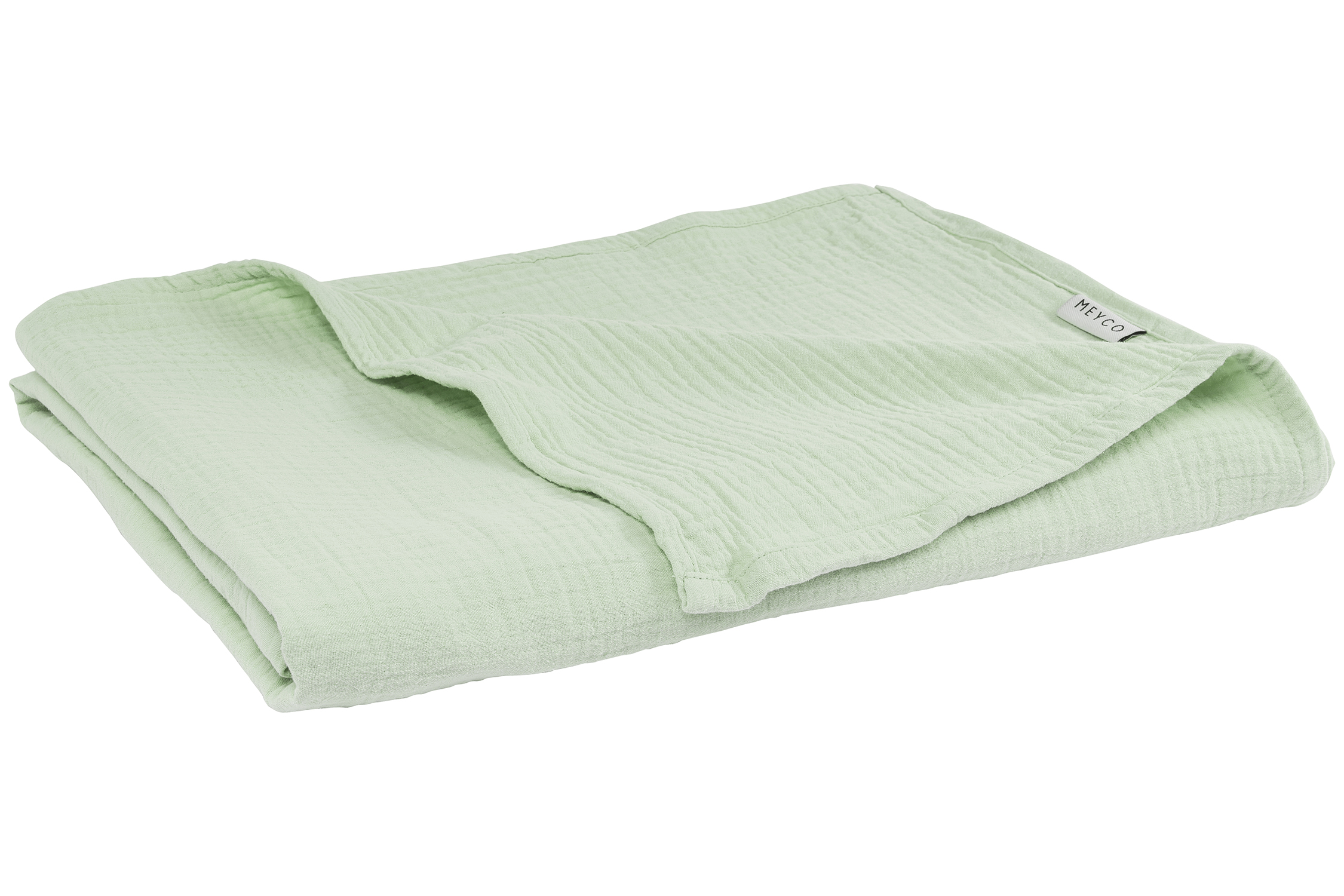 Deken pre-washed hydrofiel Uni - soft green - 140x200cm