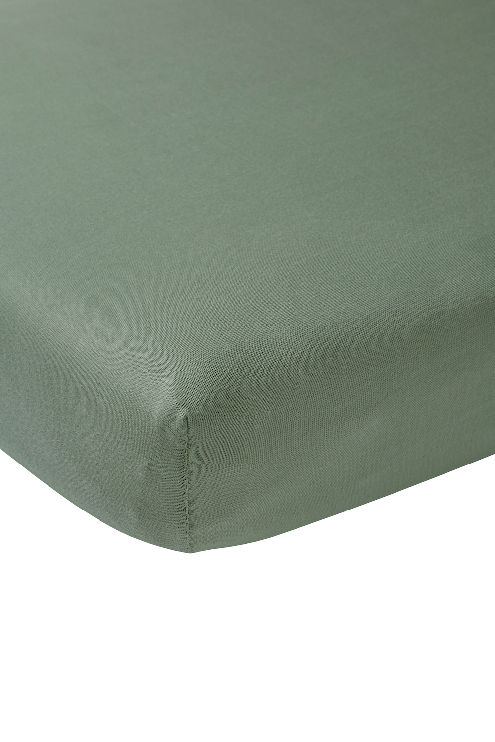 Hoeslaken eenpersoonsbed Uni - forest green - 90x210/220cm