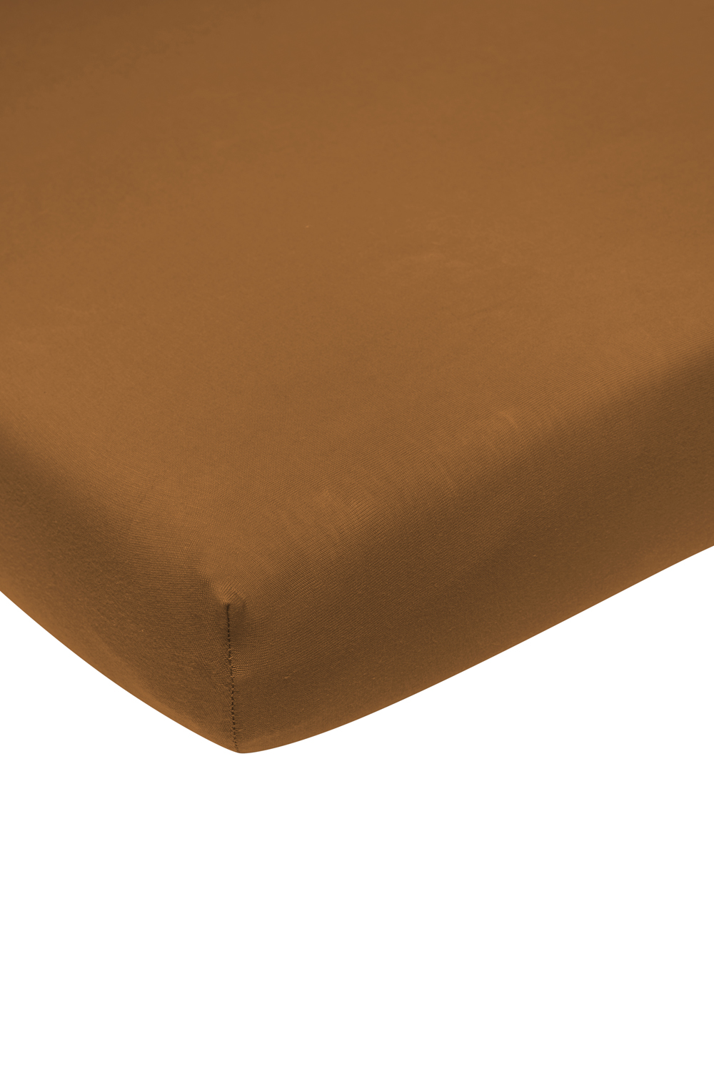 Hoeslaken juniorbed Uni - camel - 70x140/150cm