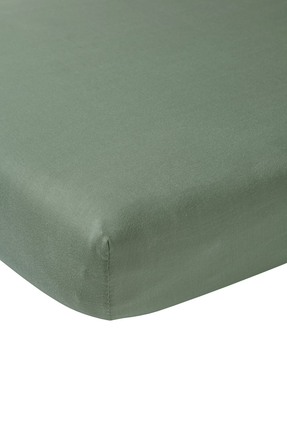 Hoeslaken 1-persoons Basic Jersey Forest Green (80x200cm)