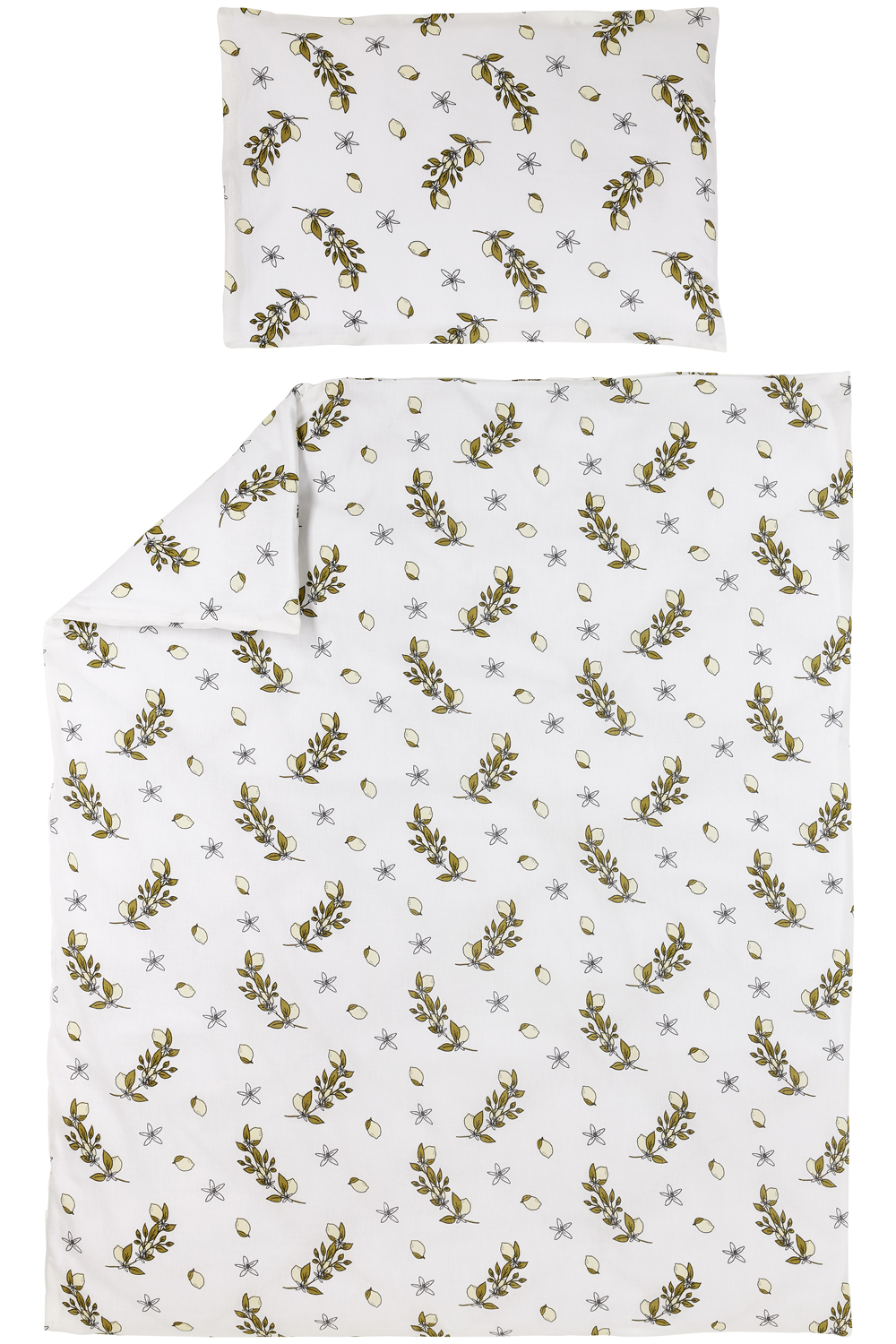 Dekbedovertrek peuter Lemon - soft yellow - 120x150cm