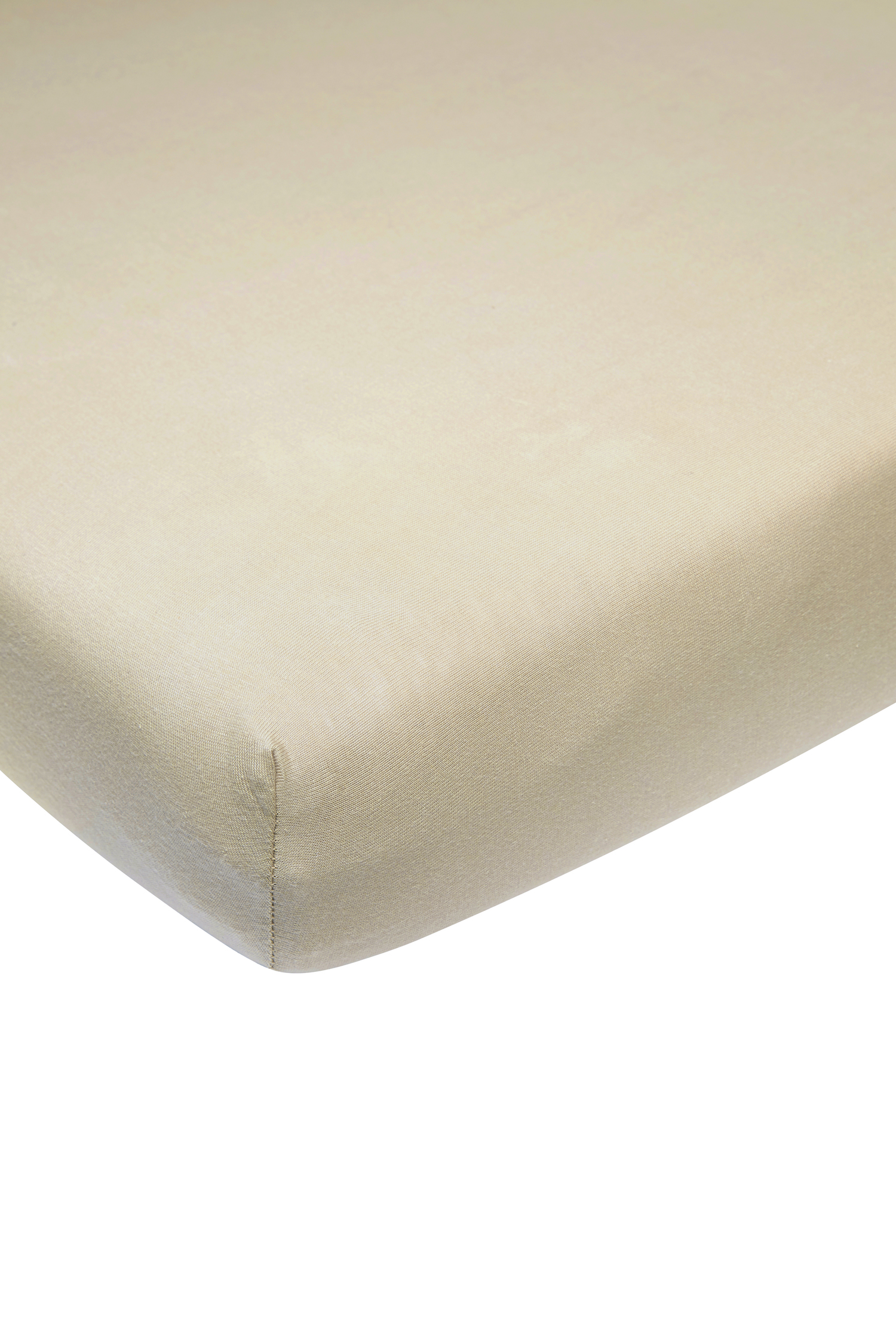 Hoeslaken tweepersoons Uni - Sand - 140x200cm