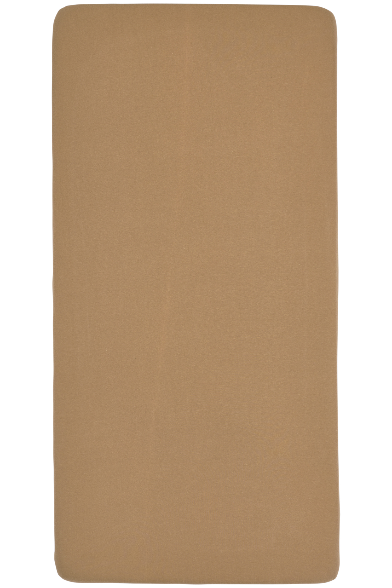 Hoeslaken tweepersoons Uni - toffee - 160x200cm