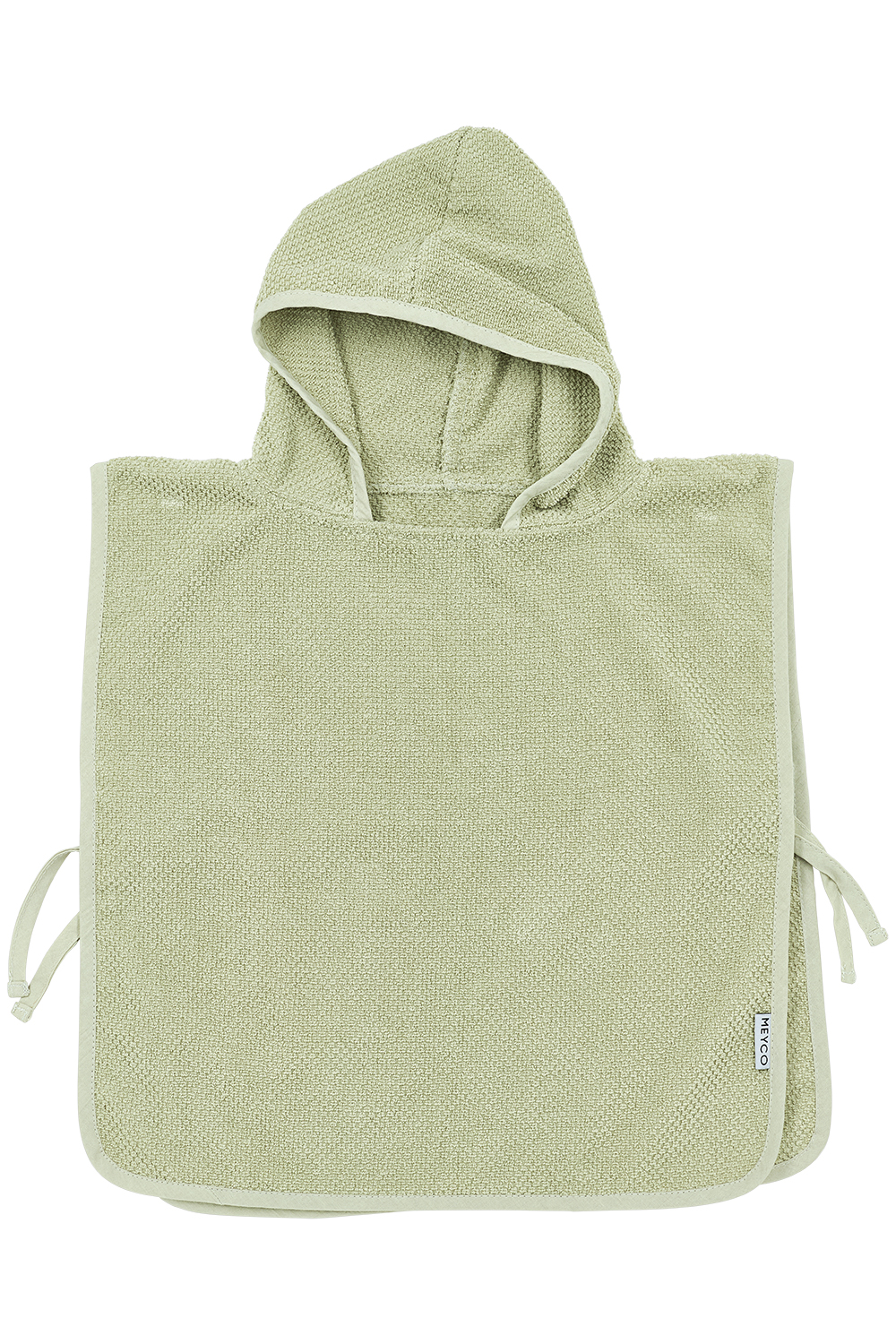 Badponcho Popcorn - soft olive - 1-3 jaar