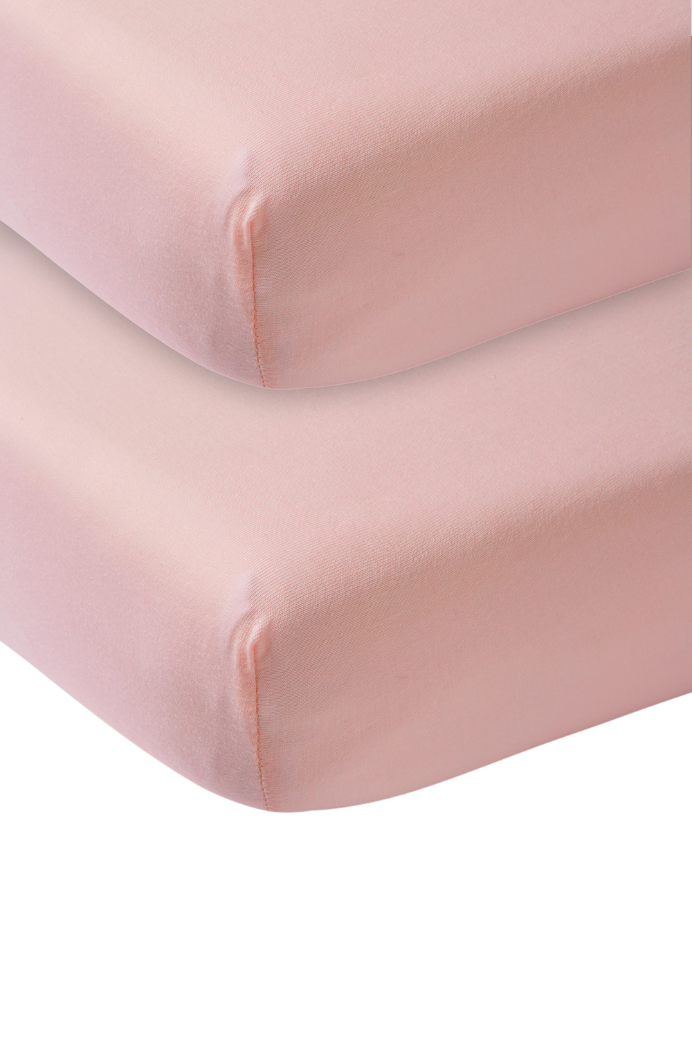 Hoeslaken juniorbed 2-pack Uni - old pink - 70x140/150cm