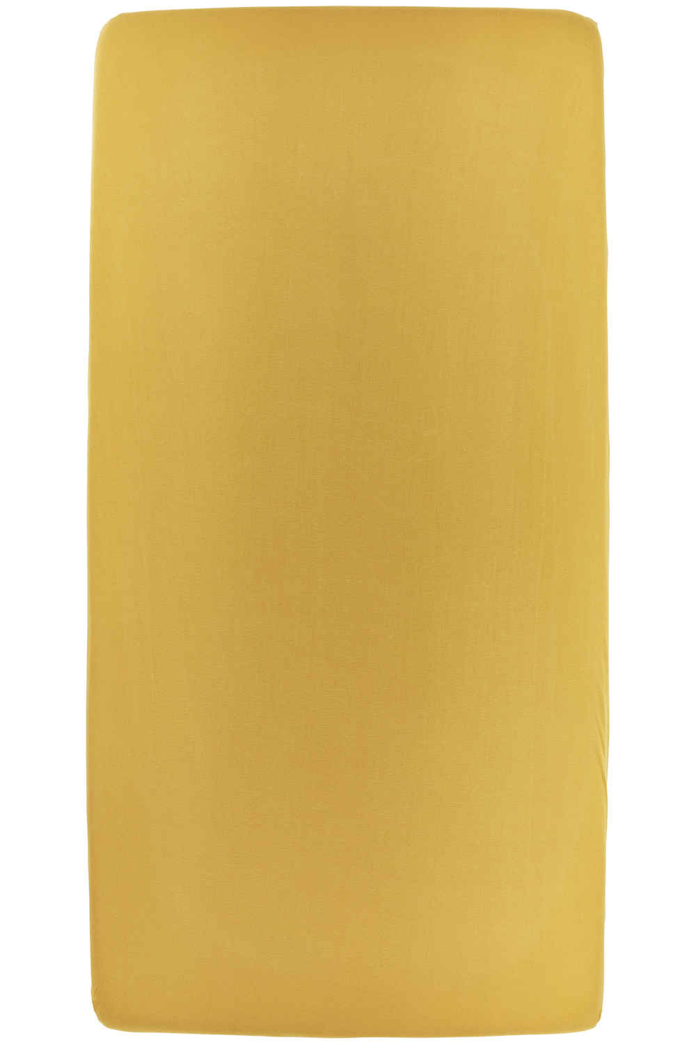 Hoeslaken eenpersoonsbed Uni - honey gold - 90x200cm
