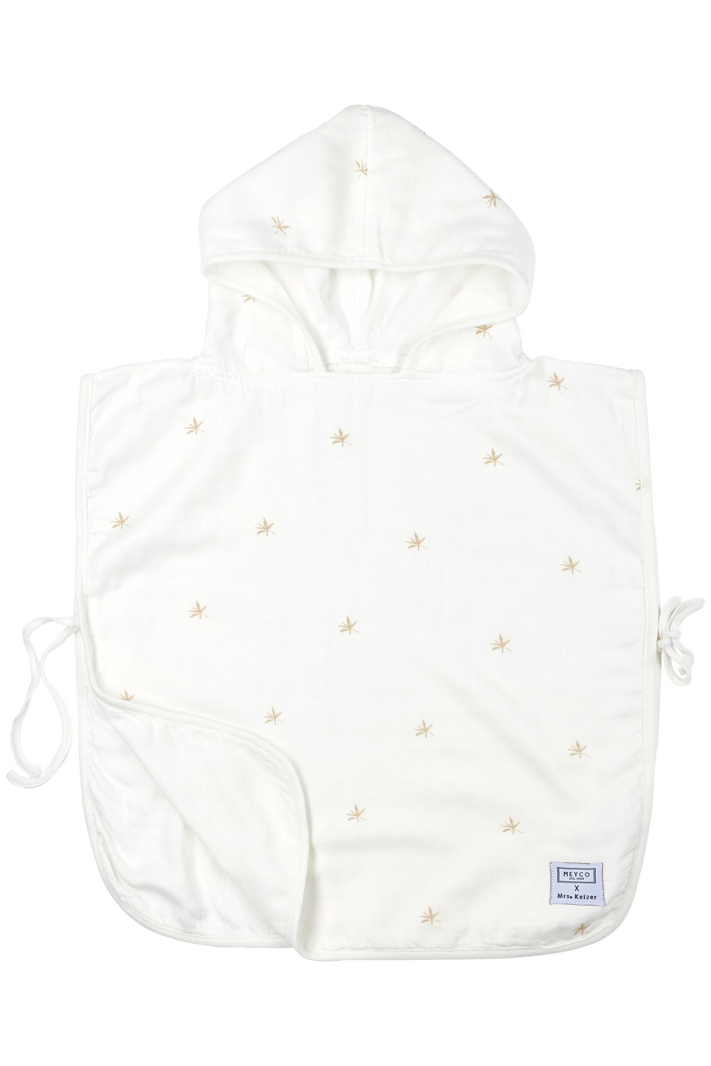 Badponcho bamboe hydrofiel Ibiza - warm sand - 3-5 jaar