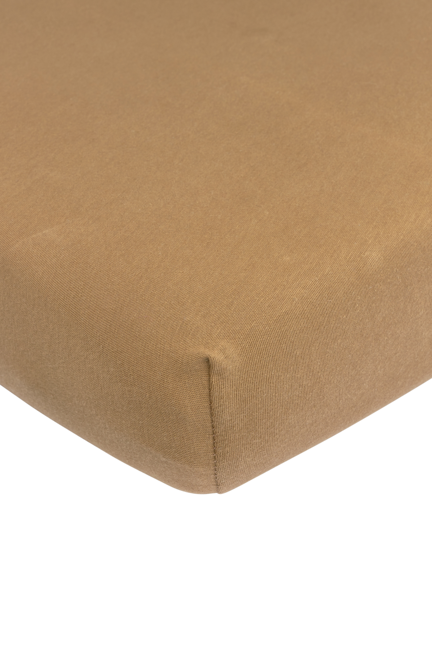 Hoeslaken tweepersoons Uni - toffee - 180x210/220cm