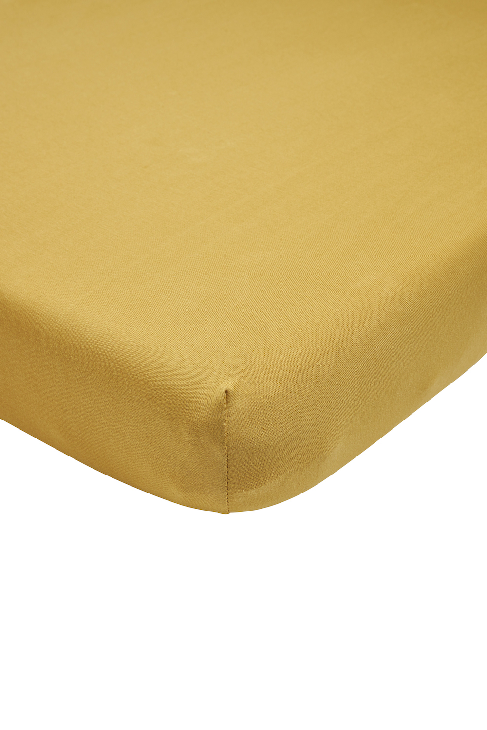 Hoeslaken eenpersoonsbed Uni - honey gold - 80x210/220cm