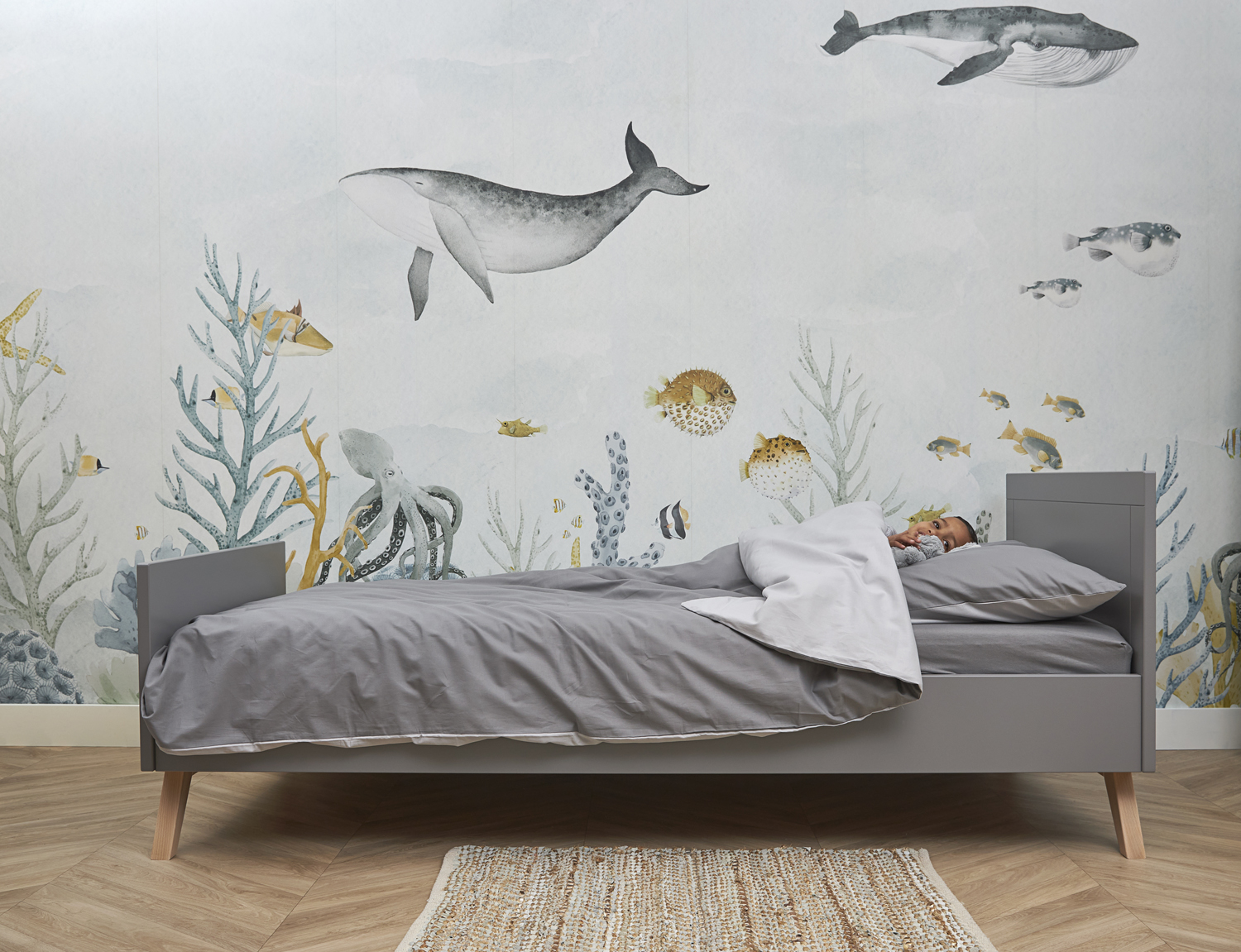 Hoeslaken 1-persoons Basic Jersey Grey Hoeslaken 1-Pers (90x200cm)