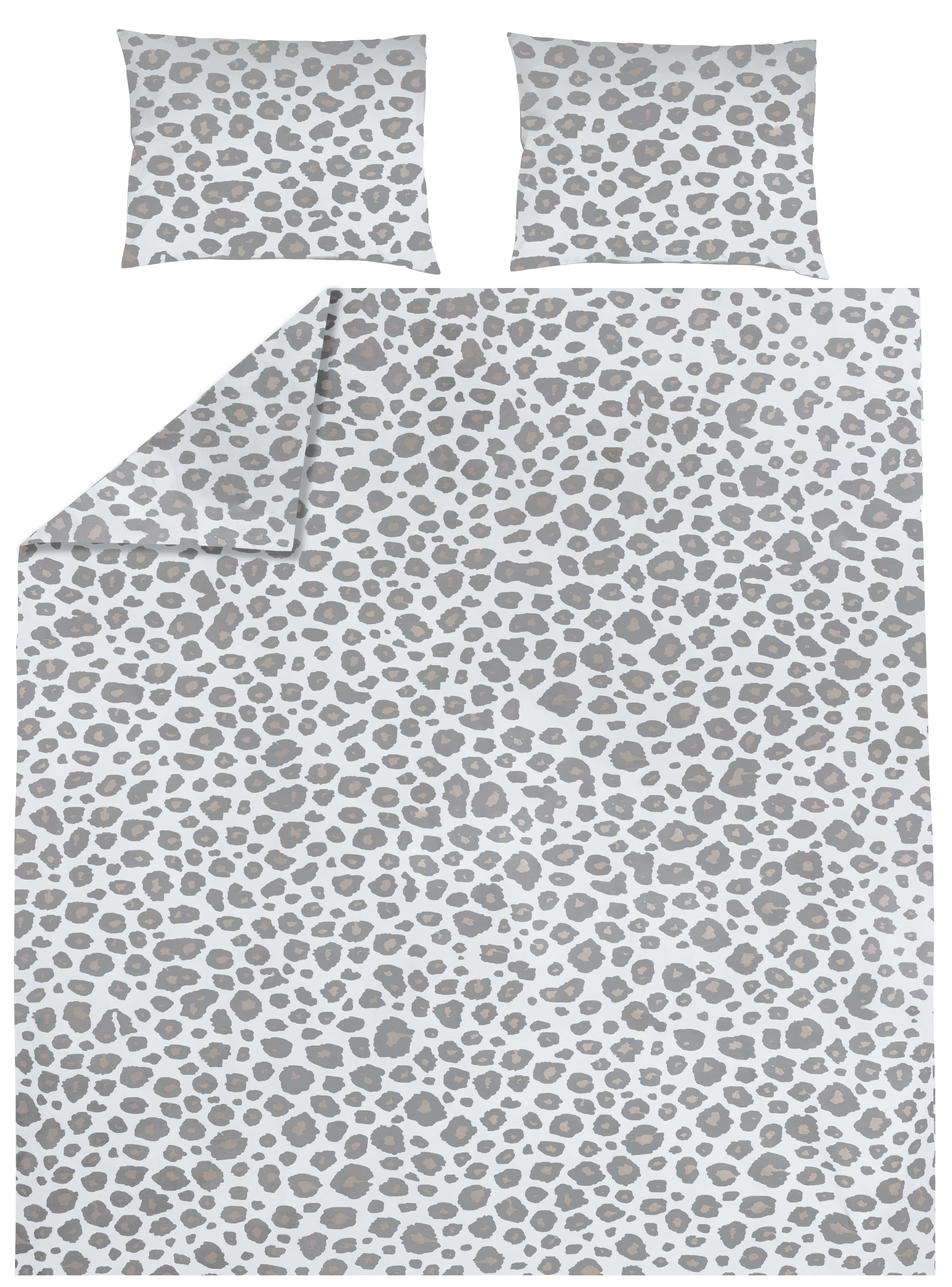 Dekbedovertrek 2-persoons Panter Neutral (200x200/220cm)