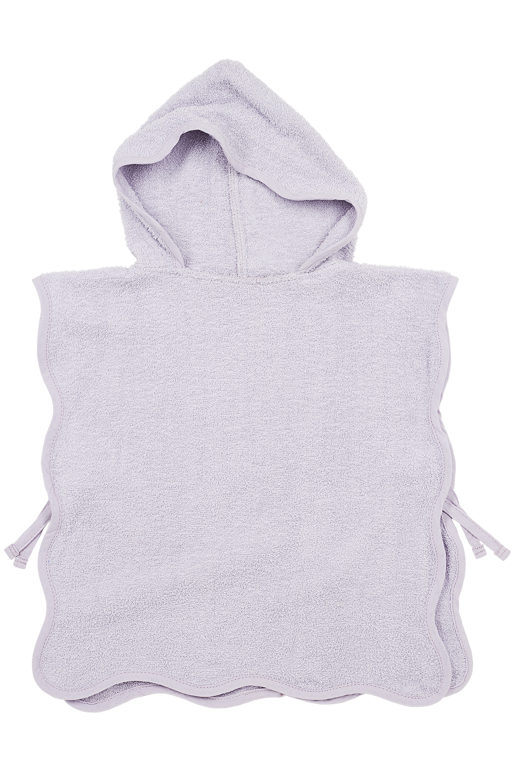 Badponcho badstof Wavy - soft lavender - 1-3 jaar