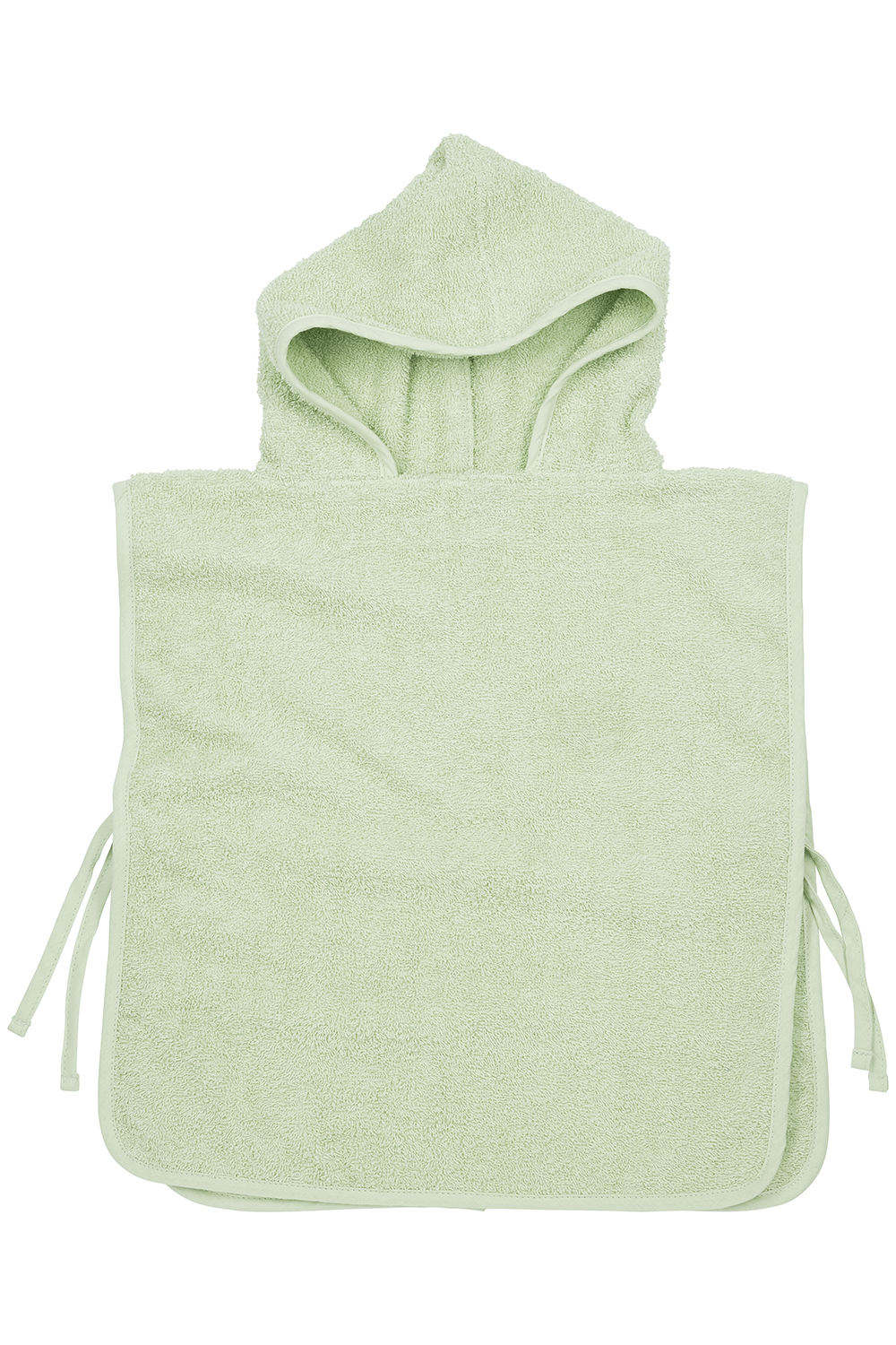 Badponcho badstof Uni - soft green - 1-3 jaar