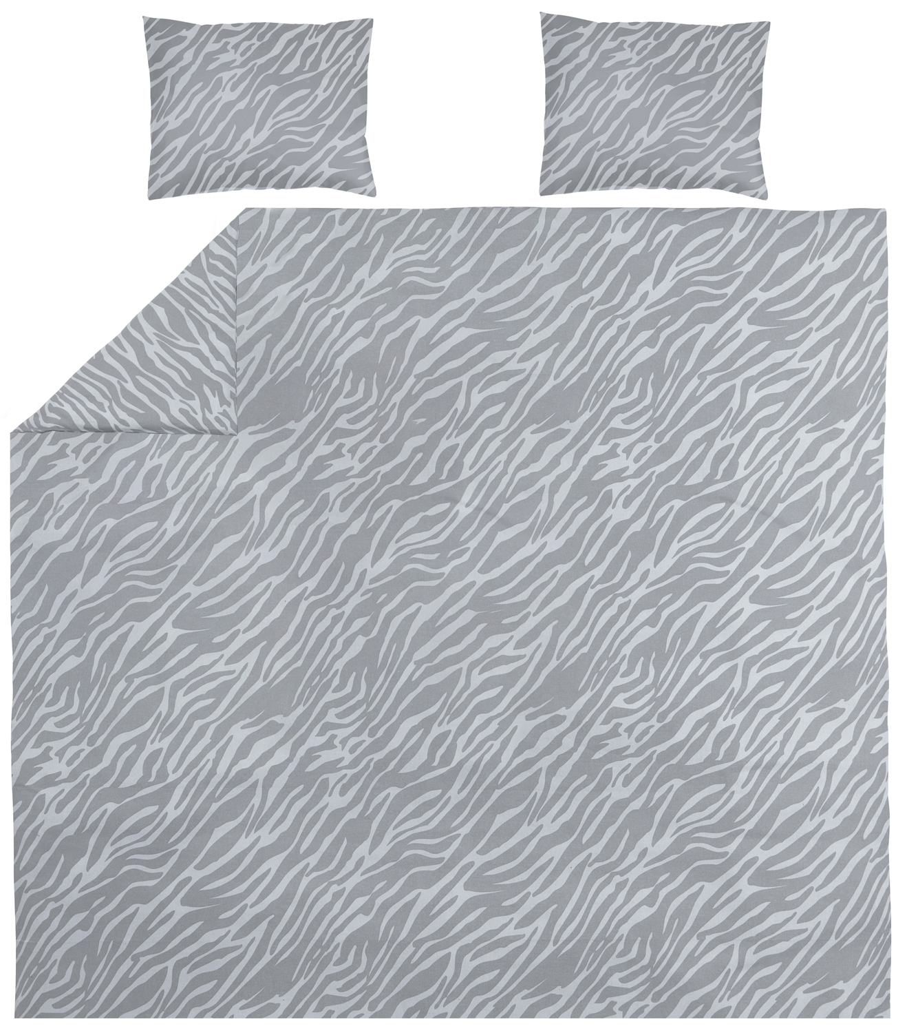 Dekbedovertrek tweepersoons Zebra - grey - 240x200/220cm